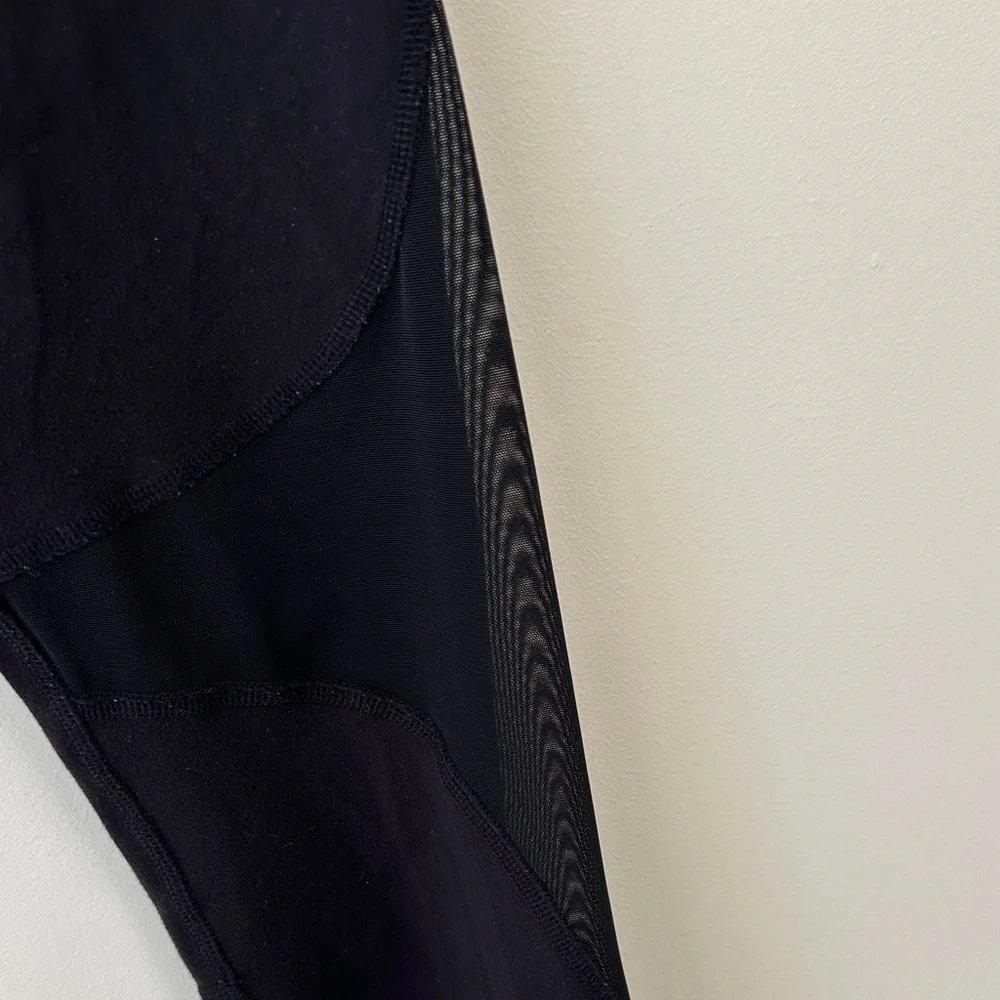 ALO Yoga Black Mesh Leggings - Picture 6 of 16